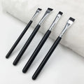 Private Label Professional Angled Eyebrow Brush Flat Pro Angle Eyeliner Sharp Cutting Highlight Concealer Bush