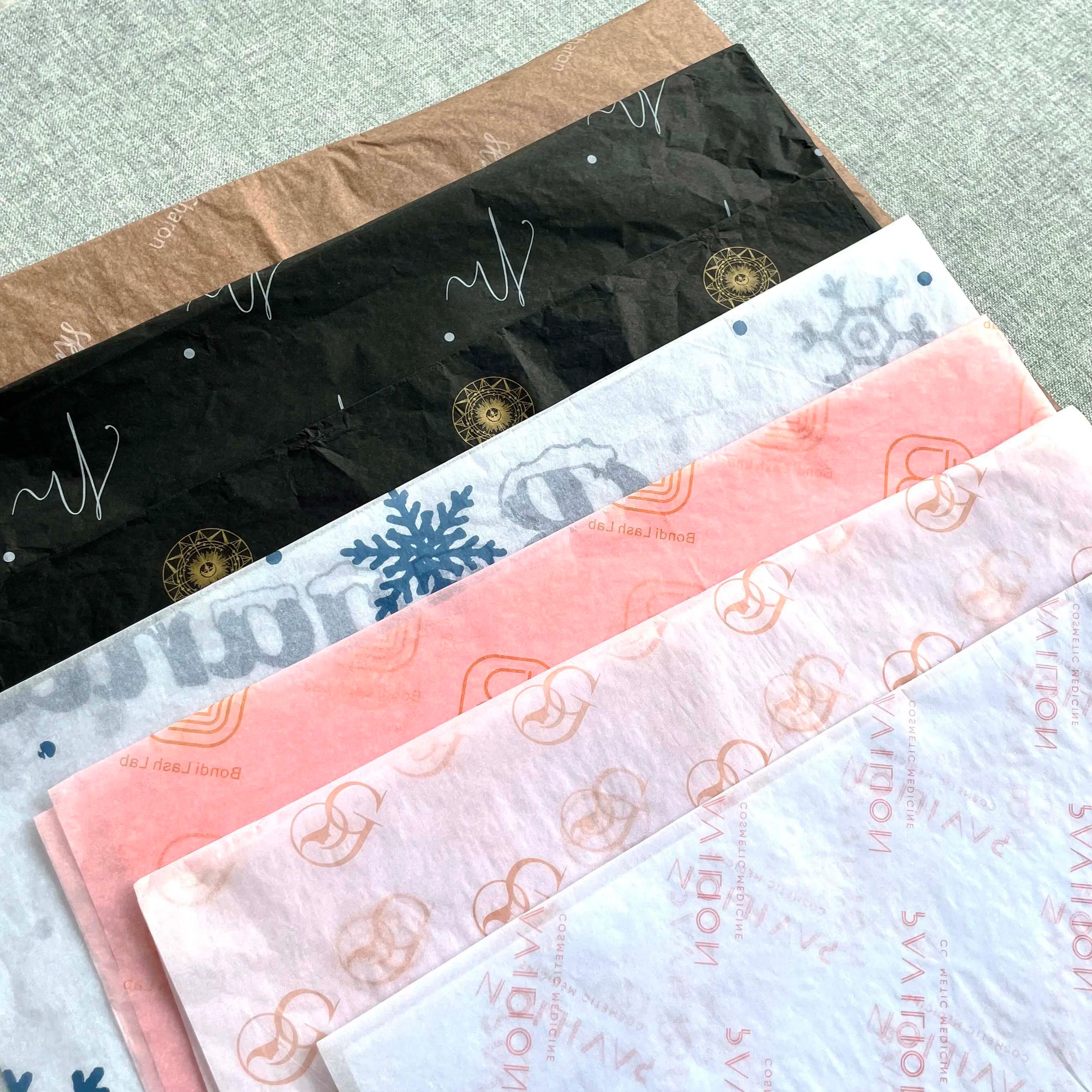 Custom Wrapping Tissue Paper Packing Clothes With Printing Logo Colorful Design Wrapping Gift Packaging Tissue Paper OEM TP