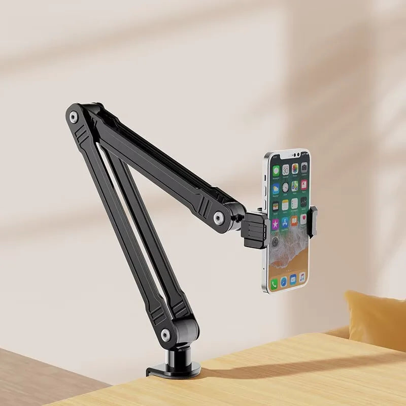 Portable Adjustable Flexible Tablet Stand Functional Hardware Compatible with Mobile Devices for Home or Office
