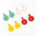 Bohemian Style Dangle Earrings Colorful Miyuki Beaded Tassel Earrings for Women