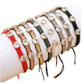 Go2boho 2023 Women's Bohemian Handmade Adjustable Bracelet With Miyuki Beads & Pearl Rhinestone Jewelry Elegant Bangles