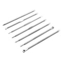 Wholesale 100pcs Stainless Steel Silver Double Head Acne Cusp Needle Remover Extractor Blackhead Tools Kit with Customized Logo