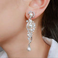 Fashion Pearl New Exaggerated Earrings Light Luxury Banquet Dress Earring Wholesale N230505