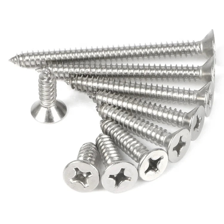 Din 7982 Stainless Steel Recessed Countersunk Head Tapping Screws