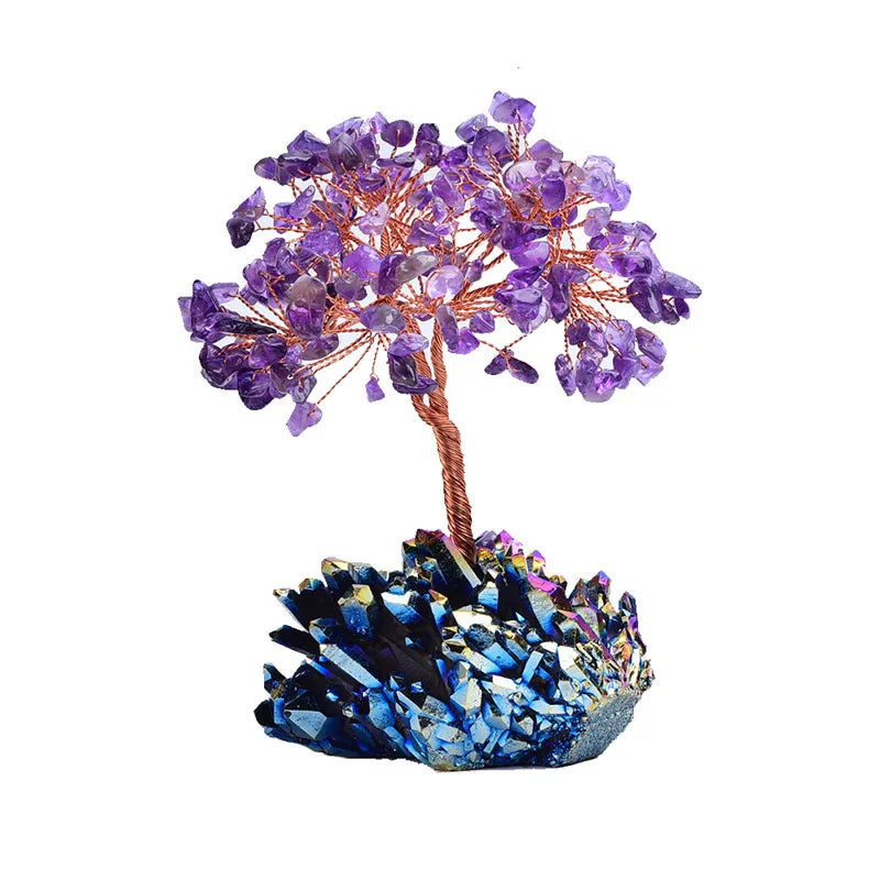Wholesale Natural Gem Stones Cluster Amethyst Crystal Tree Wedding