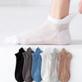 White Socks Thin Summer Sweat-Absorbing Fashionable Ear Lifting Mesh Breathable Men'S Sports Socks