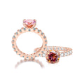GRA Elegant Real 2CT Carat  Moissanite Diamond Genuine 925 Sterling Silver Ring for Women  Wedding Luxury Jewelry Gifts