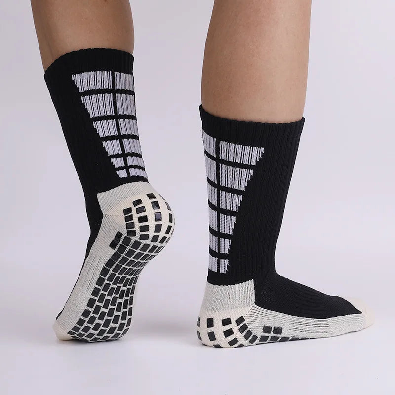 Soccer Socks with Grip Pads Non Slip Football Basketball Sports Socks for Men Women