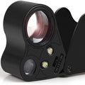 Wholesale Loupe Magnifying with LED Light Jewelry Loupe 30X 60X Illuminated Jewelers Loupe Magnifier
