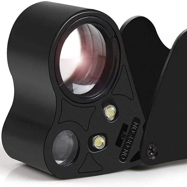 Wholesale Loupe Magnifying with LED Light Jewelry Loupe 30X 60X Illuminated Jewelers Loupe Magnifier