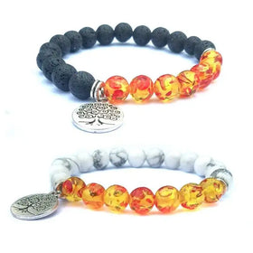 Couple Distance Bracelets for Lovers Healing Balance 8 Mm Beads for Christmas Birthday Valentine