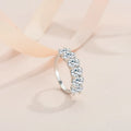 Fine Fashion Jewelry Custom 0.5ct 3ct Carat Moissanite Silver Ring Diamond 925 Sterling Rings Jewelry Women Accessories