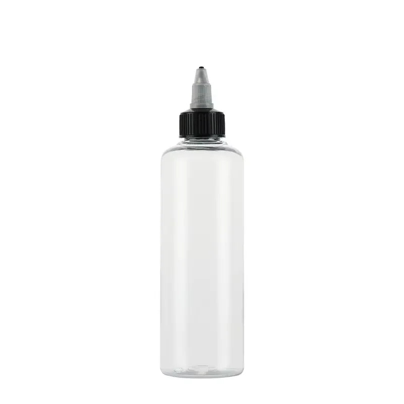 Stock 30ml /60ml /100ml /120m/250/500ml Transparent Plastic Pet Bottle Hair Oil Honey Squeeze Gel Bottles with Twist Cap