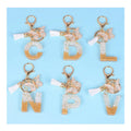 Factory Wholesale Butterfly Tassel Letter Pendant Keychain for Girls Student Bag Gift Hangings