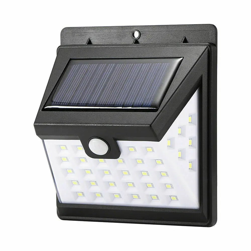 40 LED Solar Outdoor Wall Light with Motion Sensor IP65 Waterproof Street Security Lamp Battery Power Supply