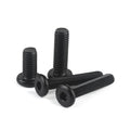 M3 M4 M5 M6 M8  Black Stainless Steel Connector Beveled Flat Head Socket Hex Screws Allen Bolts for Furniture
