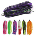 3.5inch Metal Brass Cooper Head With Rubber Skirts Teaser Sea Jig Lure in Trolling Casting Jigging Leurre