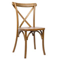 Stacking Chairs Stackable Banquet Wedding Party Cross Back Wood Chair for Restaurant