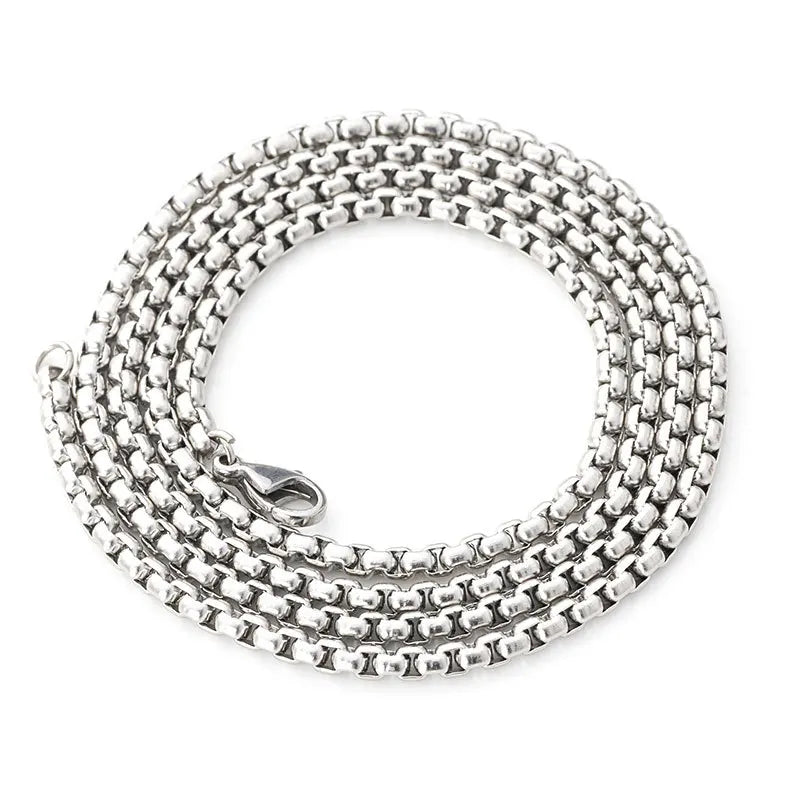 DAIHE Men Necklace Hip-hop Titanium Steel Necklace Chain Diy Jewelry Accessories
