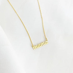 Collier Maman Letter Necklace Stainless Steel Mothers Day Wholesale Gifts Mama Necklace Mother's Day Jewelry
