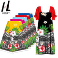 Polynesian Newest Design 100% Polyester Egg Flower Print Fabric for Samoan Tribal Skirts