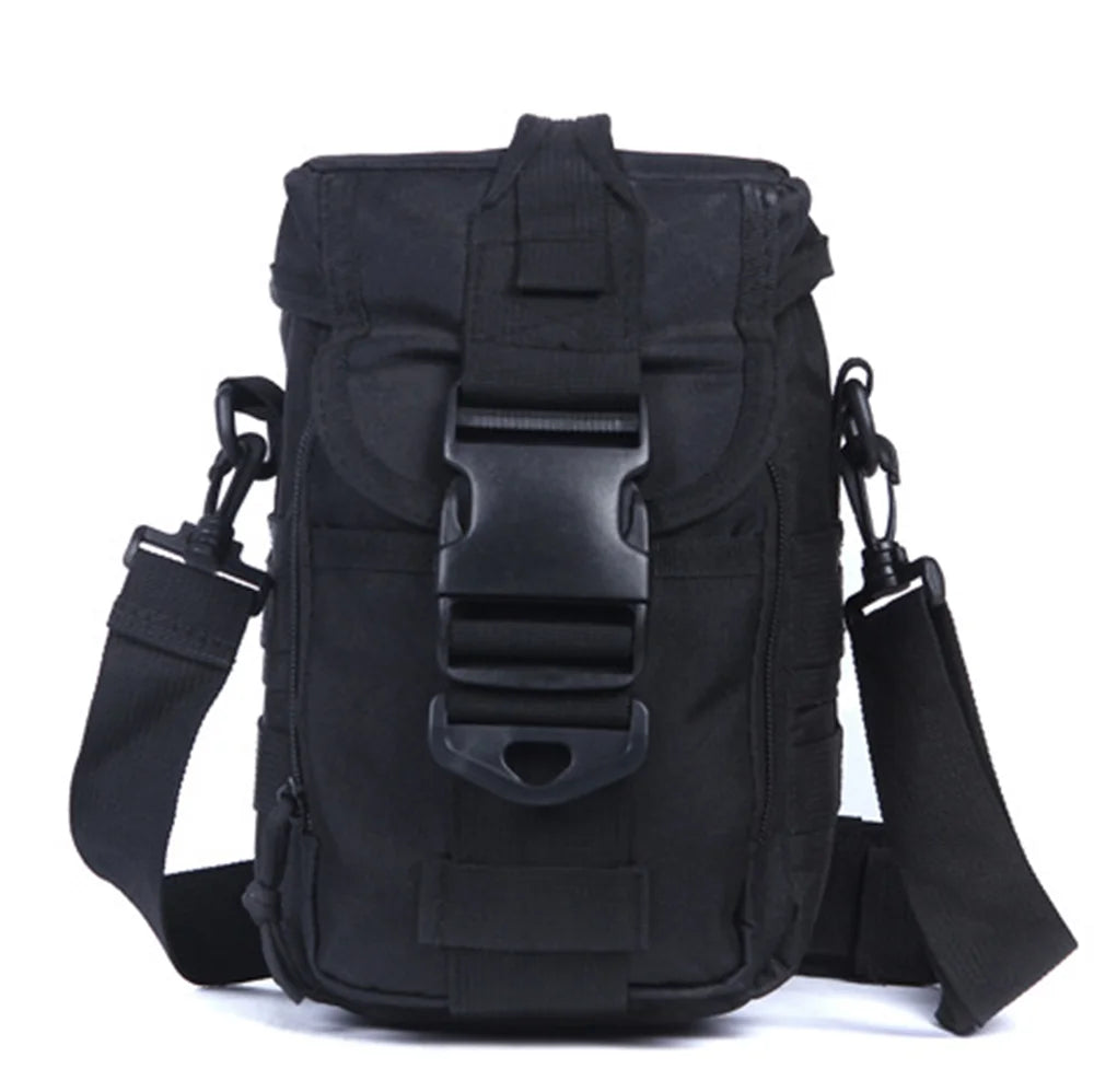 Tactical Sling Bag Customizable Nylon Molle Waist Pouch Portable Outdoor Utility for Running Phone Holder Hunting EDC Pack