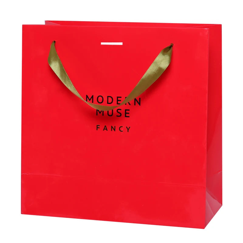 Best Selling Custom Shopping Bags Eco Art Paper Bag with Ribbon Handle for Packing Bags