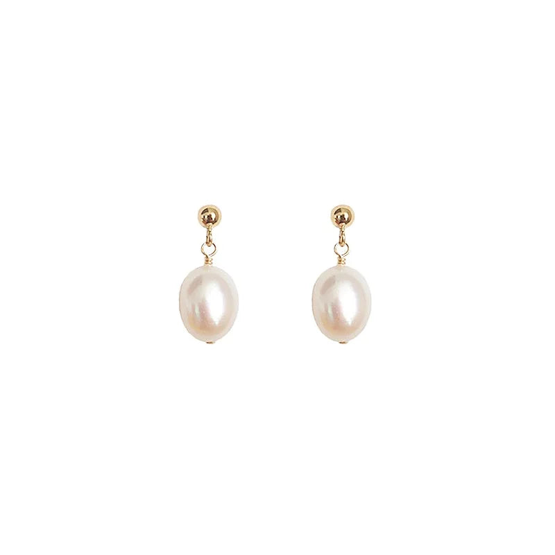 Rainbowking Best Selling New Jewelry 925 Silver Pearl Earrings Minimalist Design Temperament Earrings Earrings
