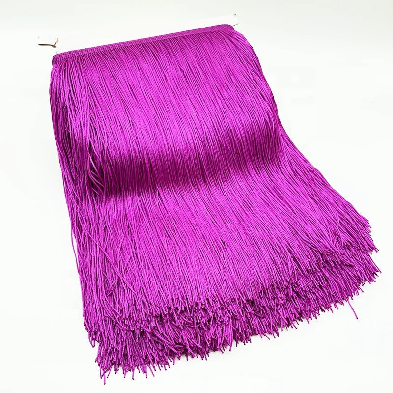 Wholesale Factory Supply 15CM 20CM 30CM Polyester Trim Tassel Fringe for Dress Decoration