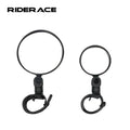 RIDERACE Universal Rearview Mirrors 360 Rotation Adjustable Wide Range Handle Bar Back Sight Reflector Anti-Shock Glass Lens