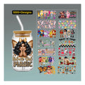 Low Price Direct Sales Slightly Imperfect Products Film AB UV  Cup Wrap Sticker Cold Transfers for 16oz Cups
