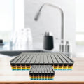 Factory Wholesale Bowl Cup Faucet Absorbent Mat Kitchen Drain Rack Silicone Dish Sink Drain Rack Silicone Faucet Mat