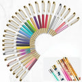 Top Seller Gold Creative DIY Foil Oil Liquid Floater Pens Colorful Custom Glitter Empty Tube Twist Ballpoint Pen Metal 1.0mm