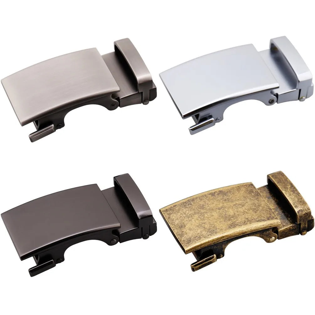 LQbelt 35MM Automatic Buckles Simple Design Men's Ratchet Belt Without Strap 3.1CM Alloy Buckle Factory Custom Wholesale
