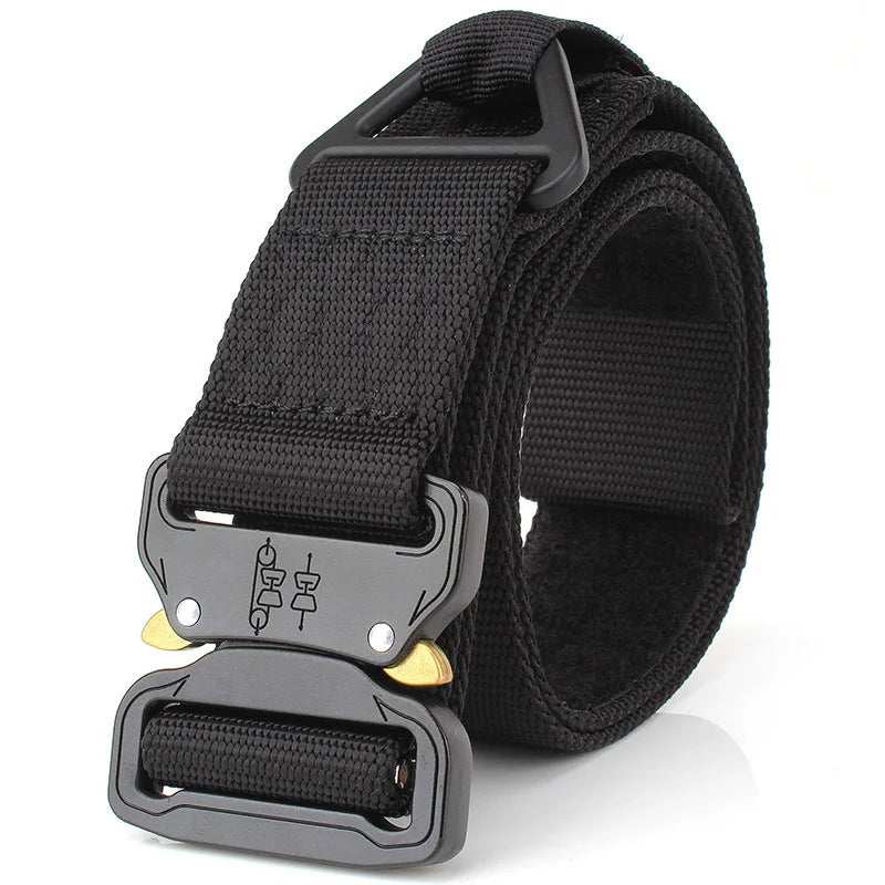 Hot Selling 38/45mm Wide Men's Adjustable Training Belt Nylon Tactical Waist Belt With Metal Buckle