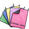 Hot Sale Woven Microfiber High-Density Coral Fleece Car Towel Super Absorbent Quick-Dry Antimicrobial Eco-Friendly Cleaning