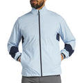 Men's Full Zip Color Blocked Golf Jackets 4 Way Stretch Mock Neck Jackets With Pockets