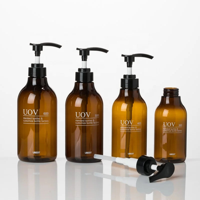 Luxury Dye Dry Shampoo Packaging 300ml 500ml Plastic PET Lotion Pump Shampoo Bottle Empty Cosmetic Lotion Bottle