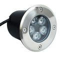 5w IP67 Outdoor Waterproof Recessed Floor Round Led Deck Garden Inground Buried Underground Light