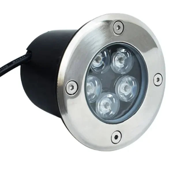 5w IP67 Outdoor Waterproof Recessed Floor Round Led Deck Garden Inground Buried Underground Light
