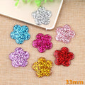 Resin Bling Glitter Flower Large Size Cabochon Flat Back Decoration Crafts Embellishments for Scrap Booking Diy Accessories