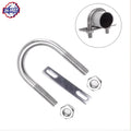 Din3570 U-bolt Din 3570 Stainless Steel 20mm U Type Bolt and Plate M3 M4 M5 M6 M8 M10 M12 M16 M20 U Bolts for Trucks