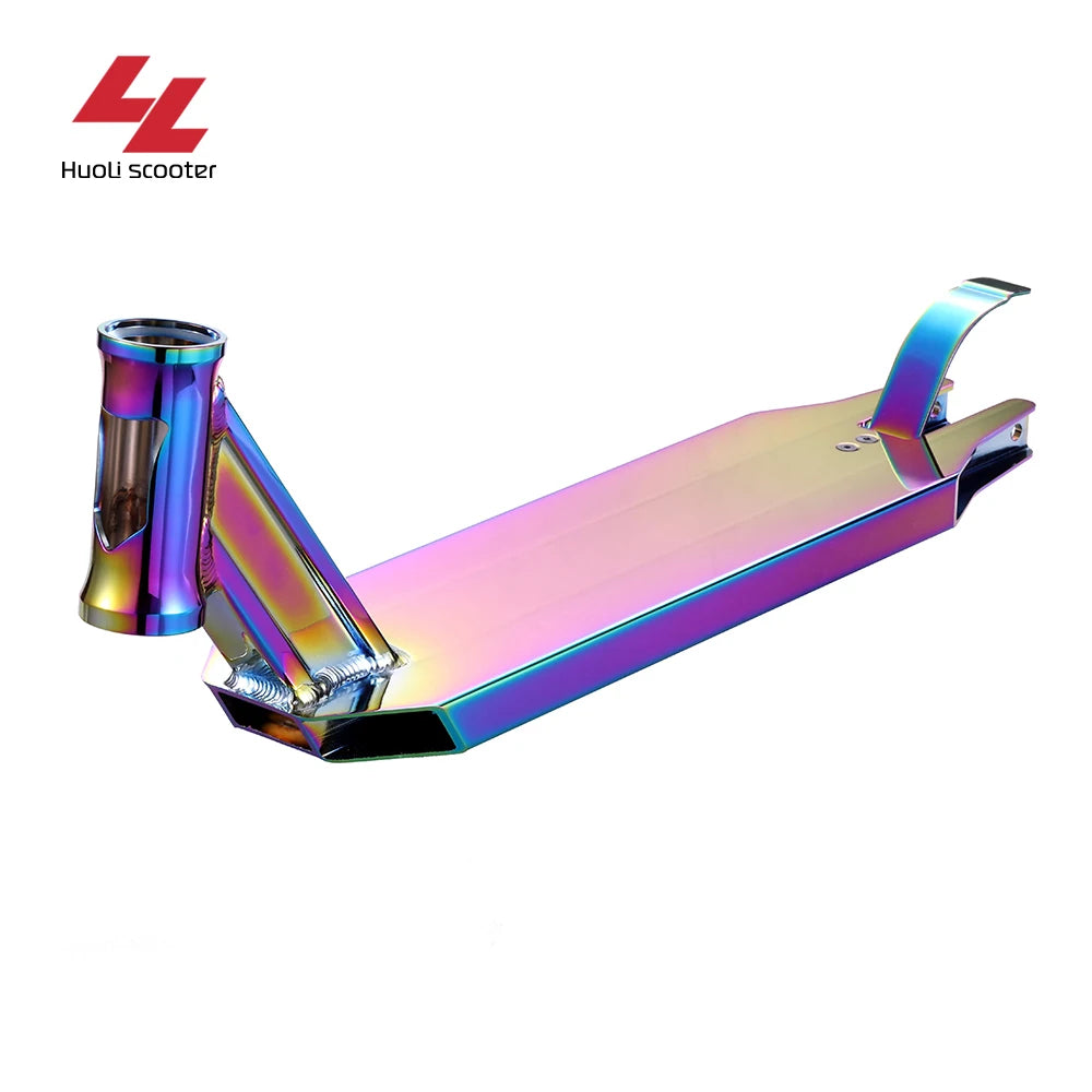 Huoli Scooter Pro Stunt Scooter Park Deck  Neo Chrome Custom  IS0 9001 2015 Certificated  Factory  for Ethic Apex Scooters