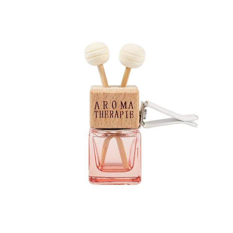 Essential Oil Diffuser Car Perfume Bottle With Clips Aromatherapy Car Air Freshener Colored Perfume Glass Bottle
