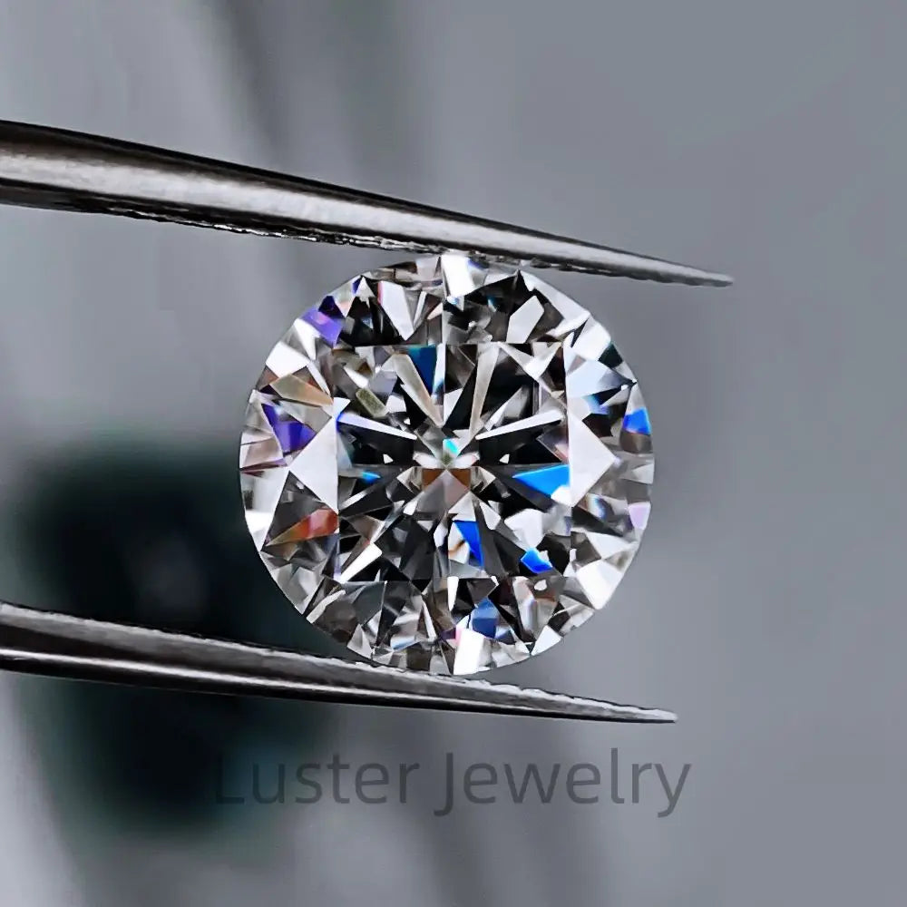 Wholesale 7mm-18mm DEF Clear White Round Hearts&Arrows Cut Brilliant Moissanite Loose Gemstones With GRA Certificate