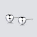 8mm Ball-shaped Stainless Steel Earring Studs Cuff Earring