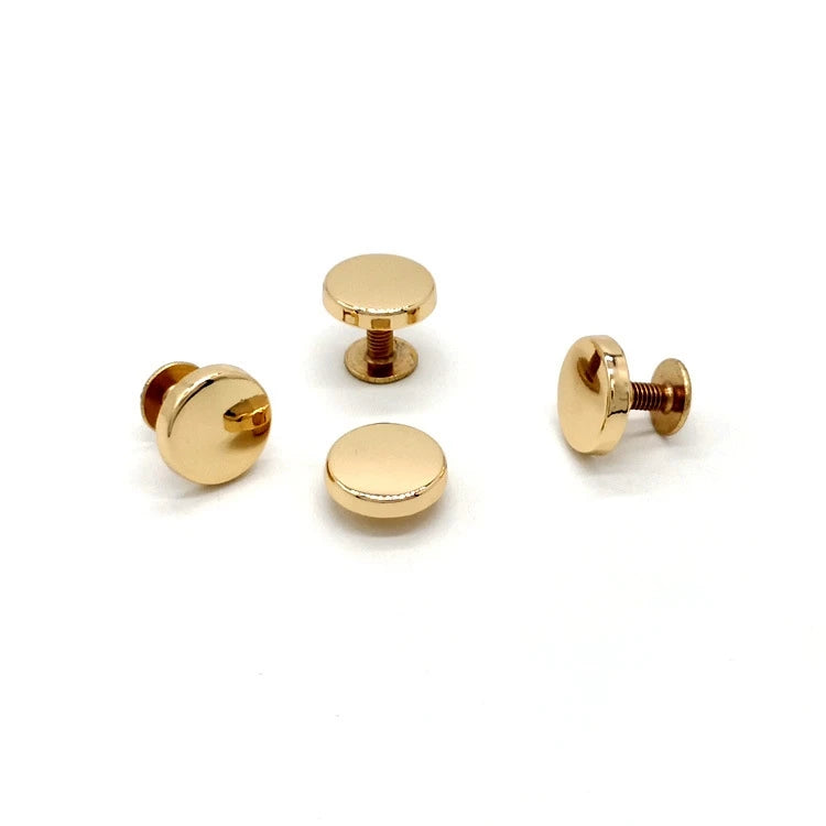 Handbag New 12mm Flat Chicago Screws Nail Zinc Alloy Metal Handbag Die-casting Foot Screws