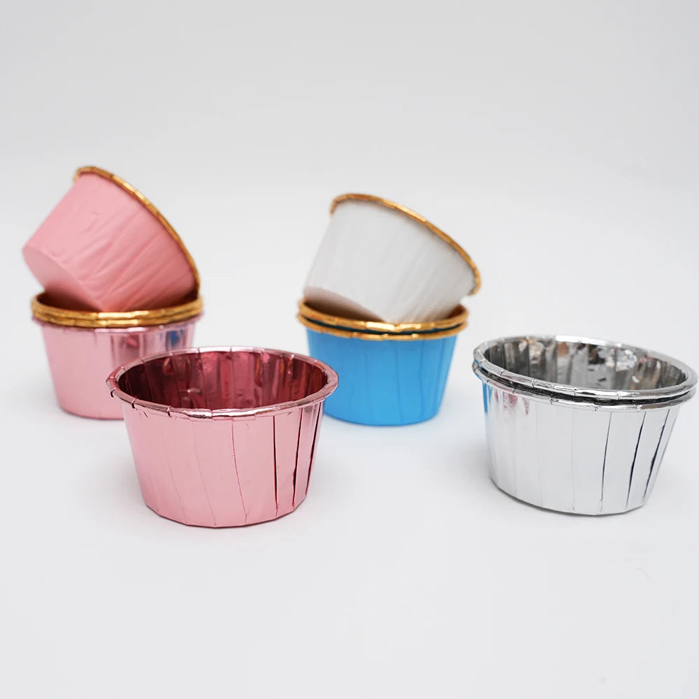 Wholesale Muffin Cupcake Liner Disposable Baking Foil Cupcakes High Temperature Resistant Paper Cake Cup