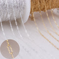 Real 14K Gold Filled Krinkle Chain 1.4MM Chain Necklace Gold Jewelry Minimalist Gold Filled Chain DIY Jewelry