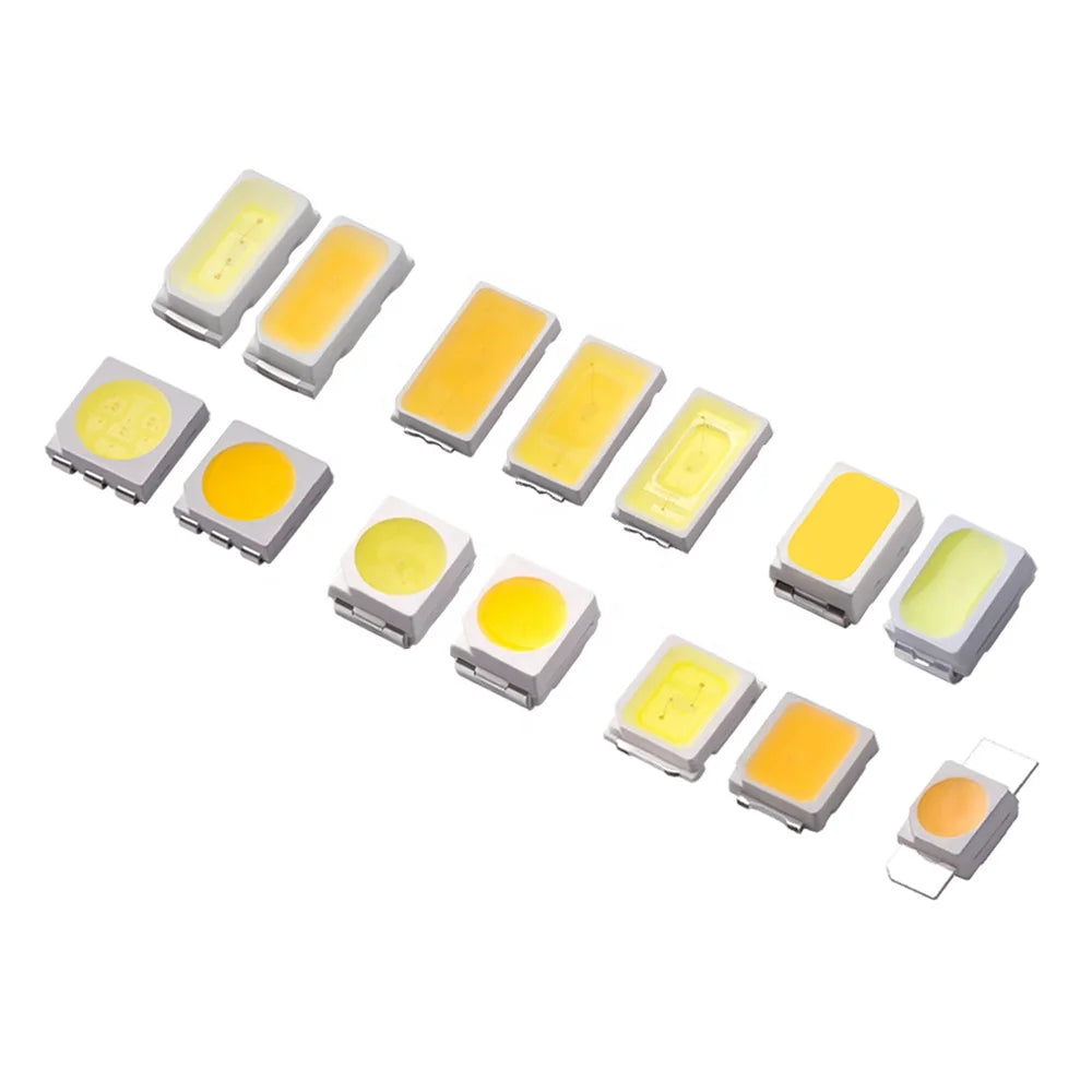 Smart Electronics Cool White LED 6500K 12-150mA 100lm/W 2835 3030 3535 2828 4014 3V-9V 1W-2W SMD LED Chip for Plant Growing